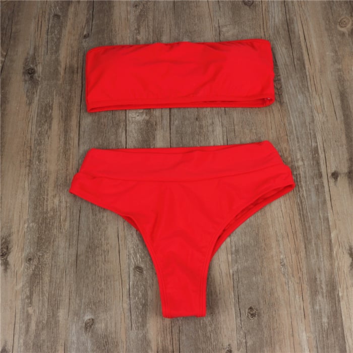 Costum de Baie C708 Red Slim Waist [4]