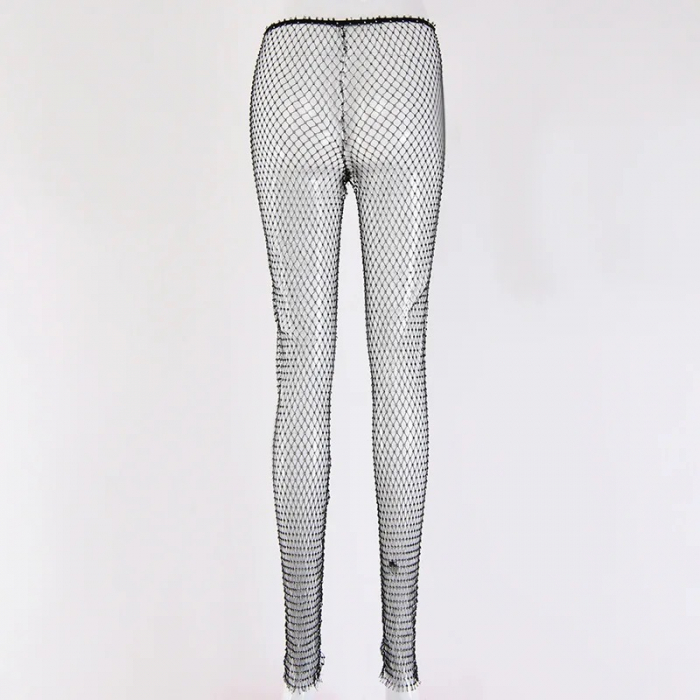 Pantaloni Cristale C648 Plasa Sexy Mesh [9]