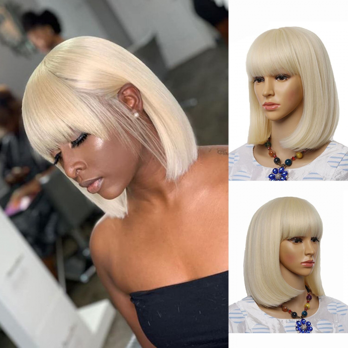 Peruca C230 Blonda Bob Cu Breton [1]