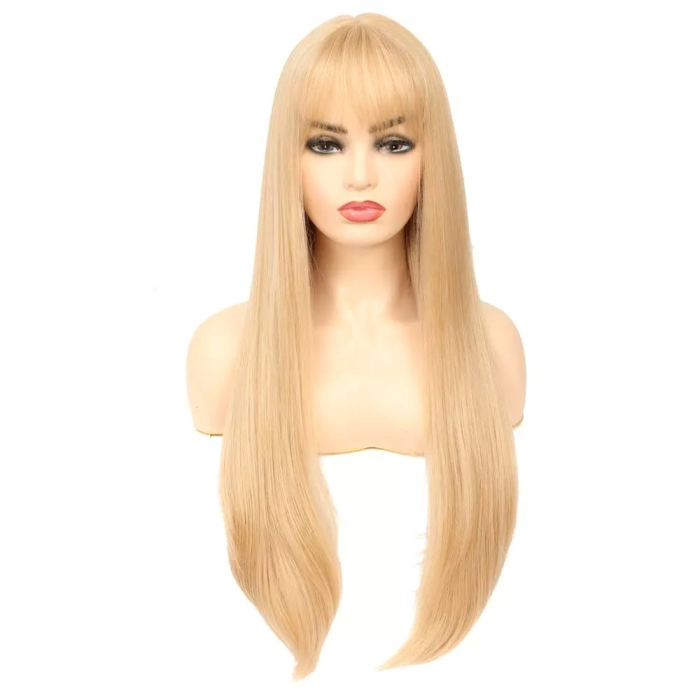 Peruca C171 Blonda Cu Breton Nuanta Blond Auriu [3]
