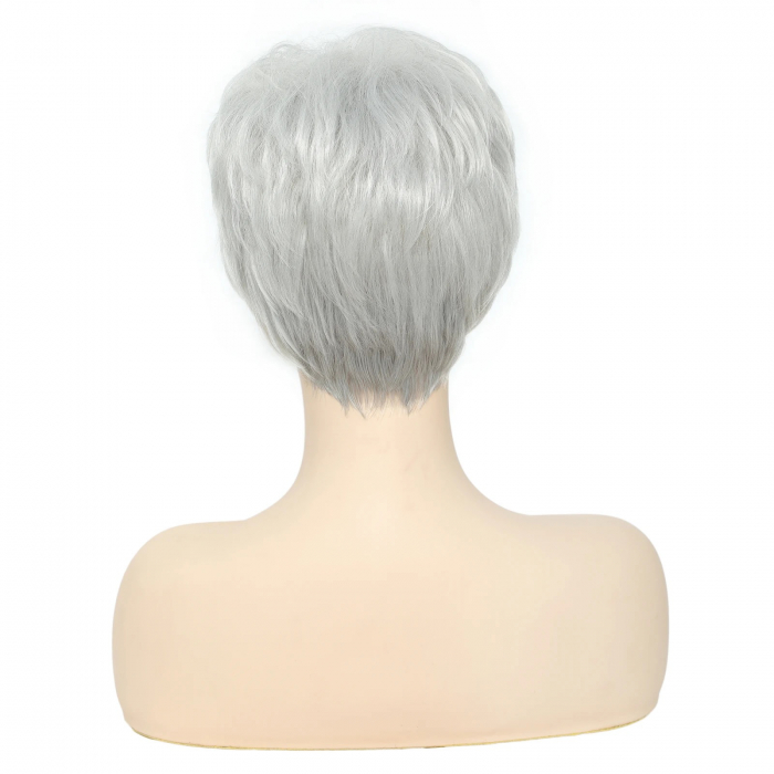Peruca C989 Blonda Gri Deschis Scurta [4]