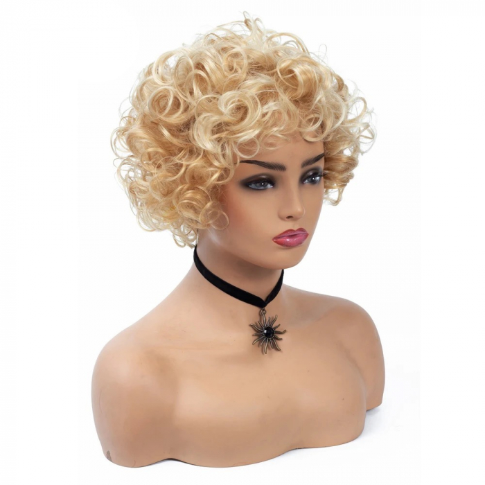 Peruca C978 Blonda Ondulata Cu Volum Bucle [5]