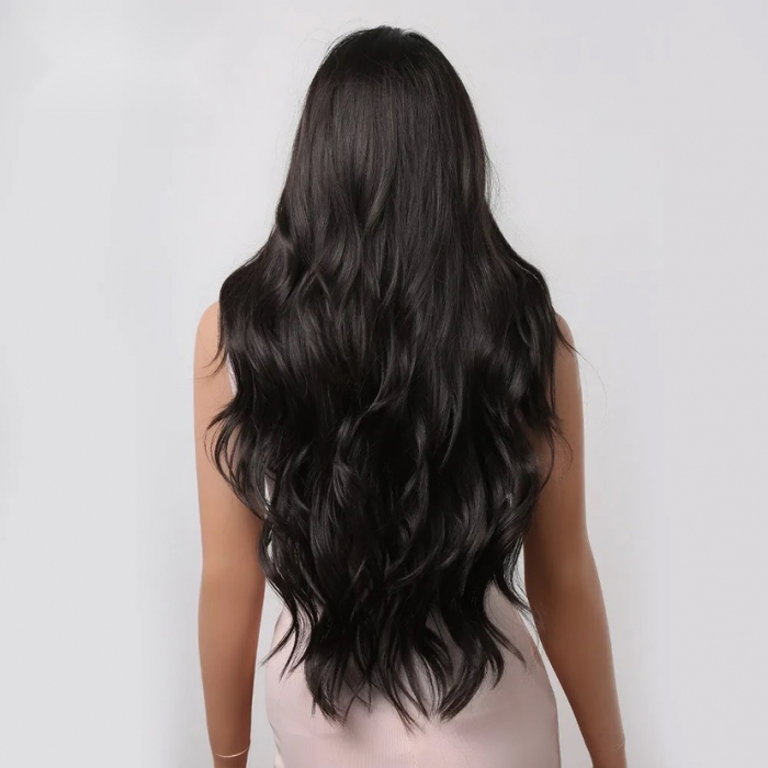 Peruca C632 Bruneta Ondulata Bucle Lejere [3]