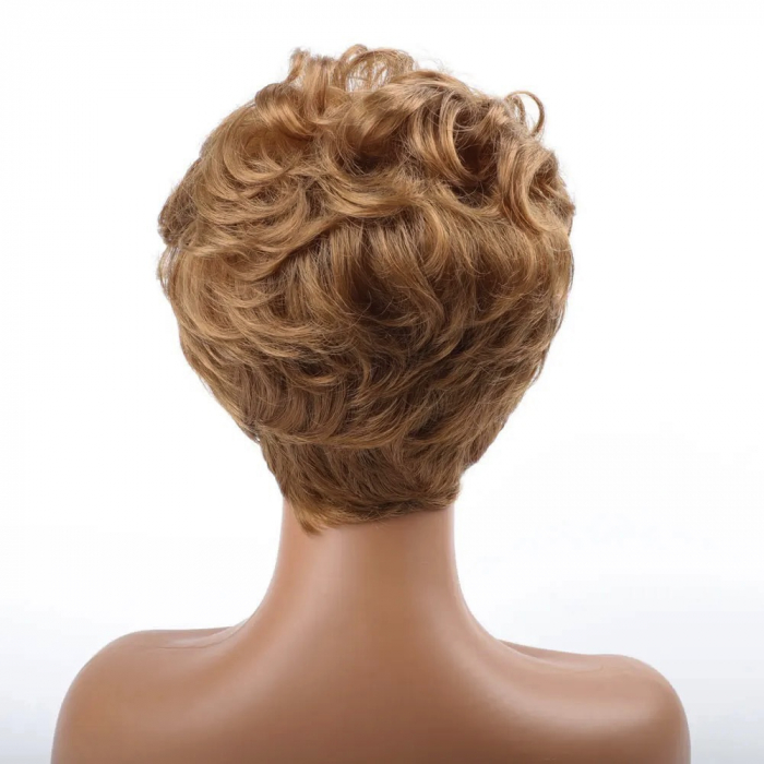 Peruca C1127 Blonda Scurta Cu Volum Si Onduleuri (blond mediu) [4]