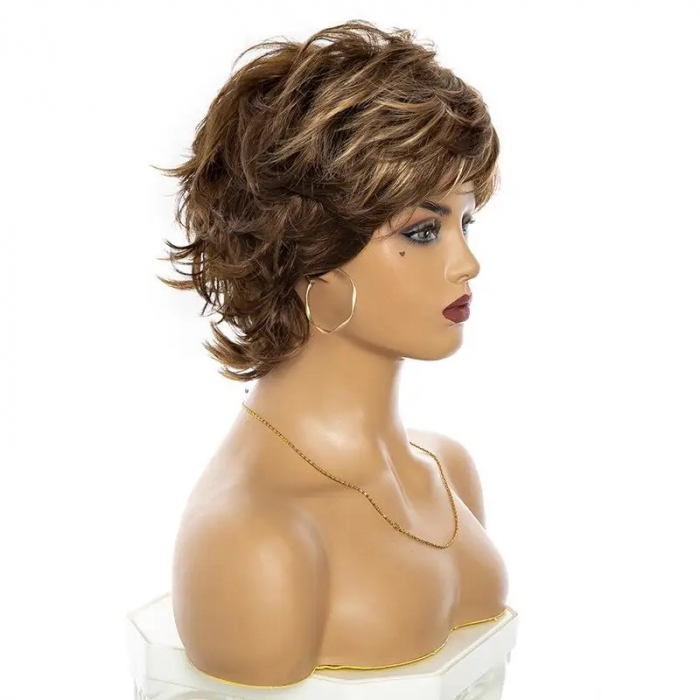 Peruca C1162 Satena Suvite Blonde Cu Breton si Par Filat [5]