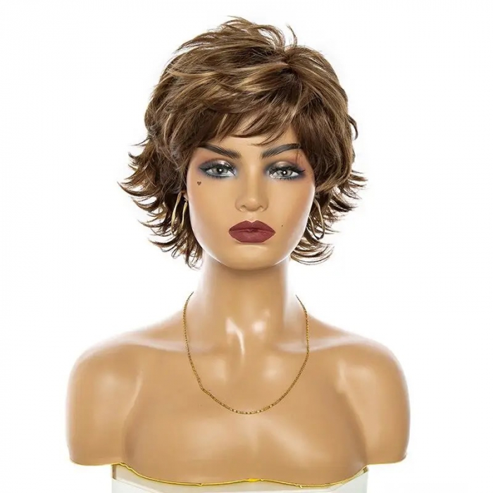 Peruca C1162 Satena Suvite Blonde Cu Breton si Par Filat [2]