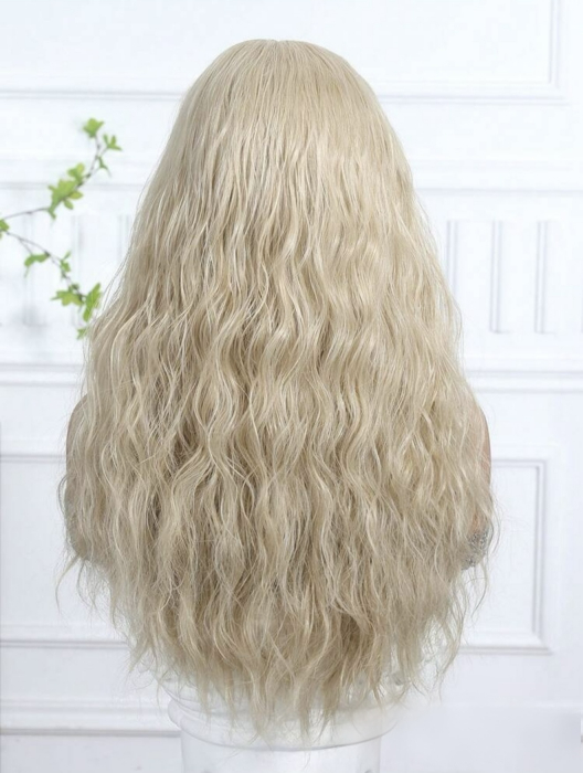Peruca C1187 Blonda Cenusie Ondulata Cu Bentita [4]