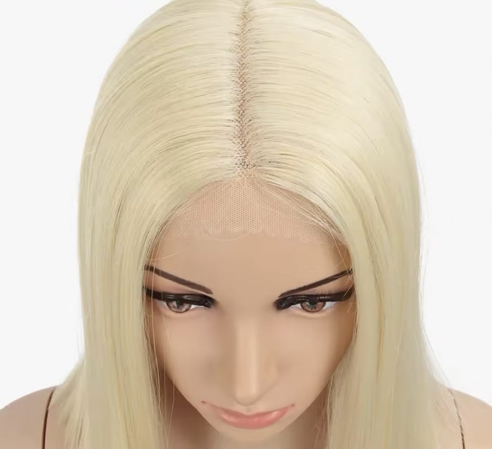 Peruca C1442 FRONT LACE Blonda Bob Blond Auriu Deschis [4]