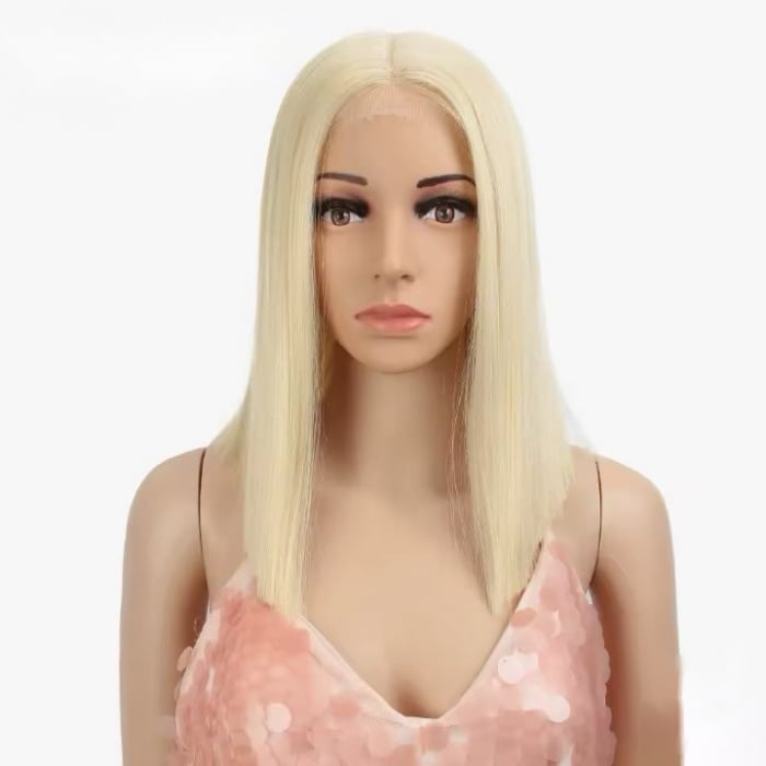 Peruca C1442 FRONT LACE Blonda Bob Blond Auriu Deschis [1]
