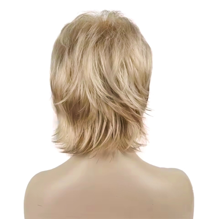 Peruca C1690 Blonda Satena Cu Breton Lung Si Suvite Castanii Filata [3]