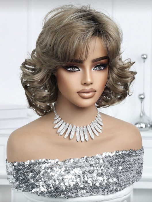 Peruca C1715 Satena Cu Suvite Blonde Ondulata Bucle Volum [5]