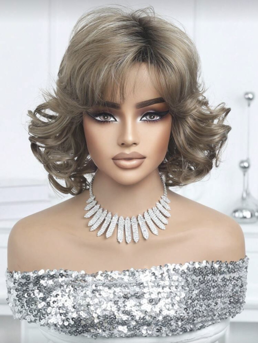 Peruca C1715 Satena Cu Suvite Blonde Ondulata Bucle Volum [3]