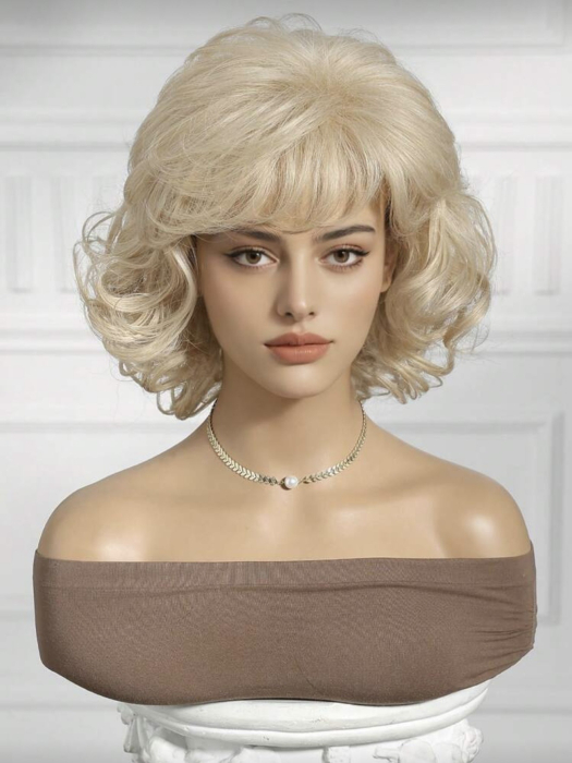 Peruca C1716 Blonda Cu Breton Ondulata Bucle Volum [2]