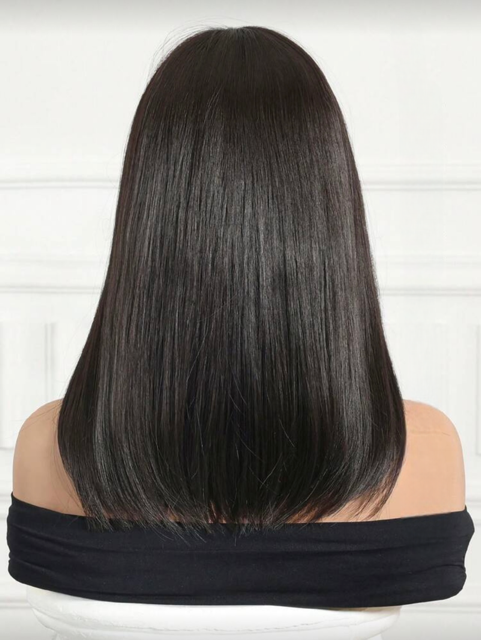 Peruca C1719 Satena Cu Breton Par Filat - Saten Foarte Inchis [6]