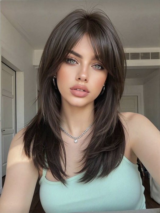 Peruca C1727 Satena Cu Breton Lung Maro Filata [2]