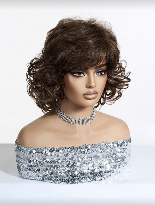 Peruca C1741 Satena Cu Breton Si Suvite Blonde Cu Volum Ondulata [2]