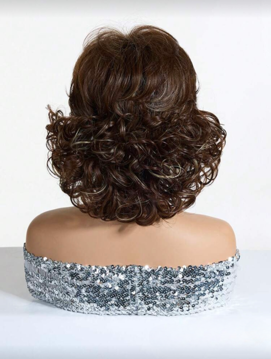 Peruca C1741 Satena Cu Breton Si Suvite Blonde Cu Volum Ondulata [4]