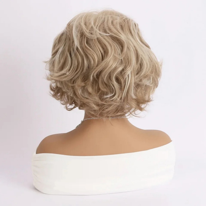 Peruca C1771 Blonda Cu Breton Ondulata Cu Suvite Blonde - blond cenusiu [4]