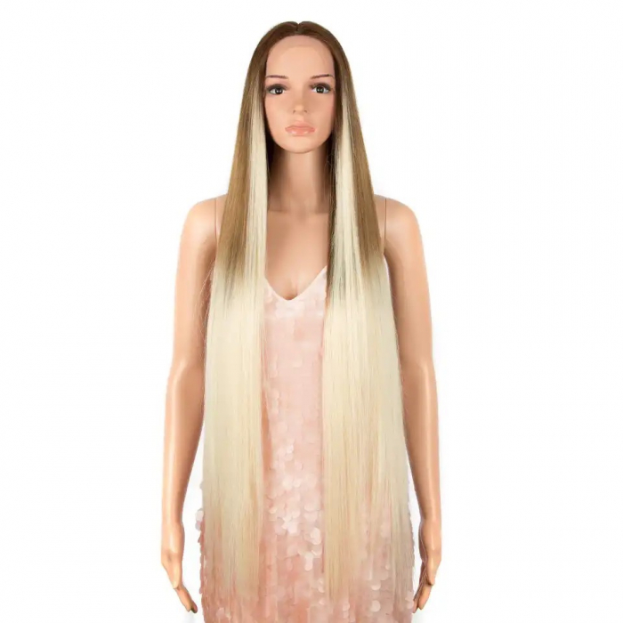 Peruca C343 FRONT LACE Blonda Baza Satena Cu Suvite [1]