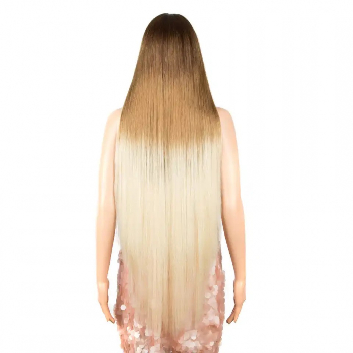 Peruca C343 FRONT LACE Blonda Baza Satena Cu Suvite [3]