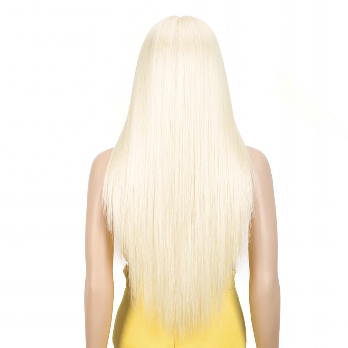 Peruca C325 FRONT LACE Blonda Blond Platinat Auriu Deschis [5]