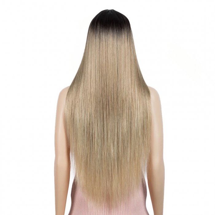 Peruca C249 FRONT LACE Blonda Cenusie Ombre [4]
