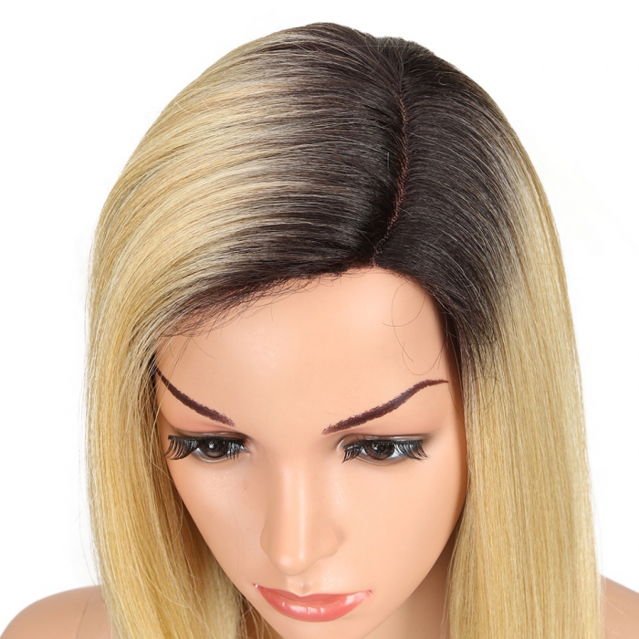 Peruca C268 FRONT LACE Blonda Ombre Baza Bruneta [6]
