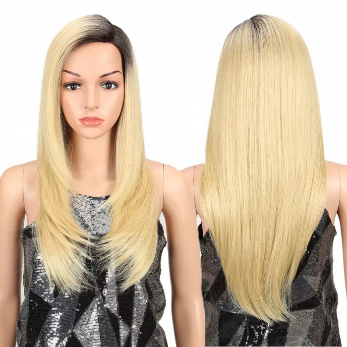 Peruca C268 FRONT LACE Blonda Ombre Baza Bruneta [1]
