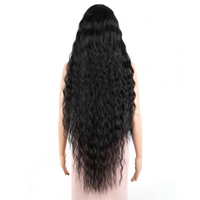 Peruca C891 FRONT LACE Bruneta Afro Ondulata [4]