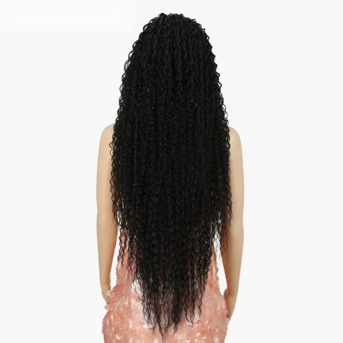 Peruca C892 FRONT LACE Bruneta Afro Ondulata Creata Extra Volum [4]