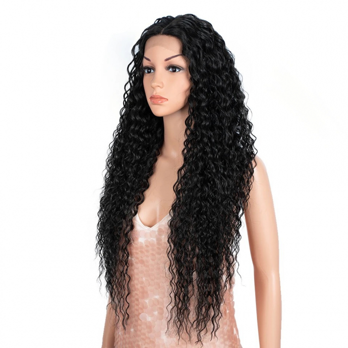 Peruca C189 FRONT LACE Bruneta Afro Par Cret [3]