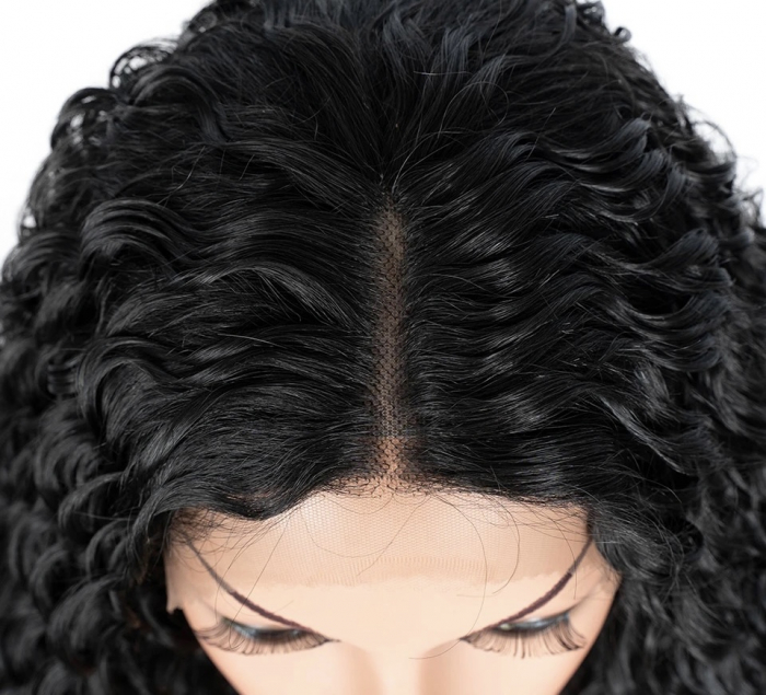 Peruca C189 FRONT LACE Bruneta Afro Par Cret [5]