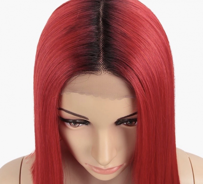 Peruca C203 FRONT LACE Roscata Ombre Bob [4]