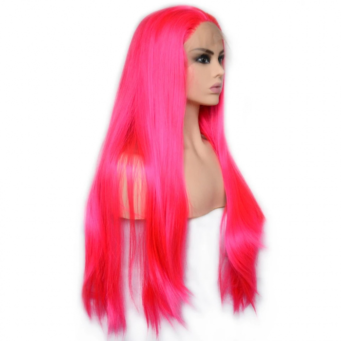 Peruca C129 FRONT LACE Roz Pink Roz Aprins Neon [3]