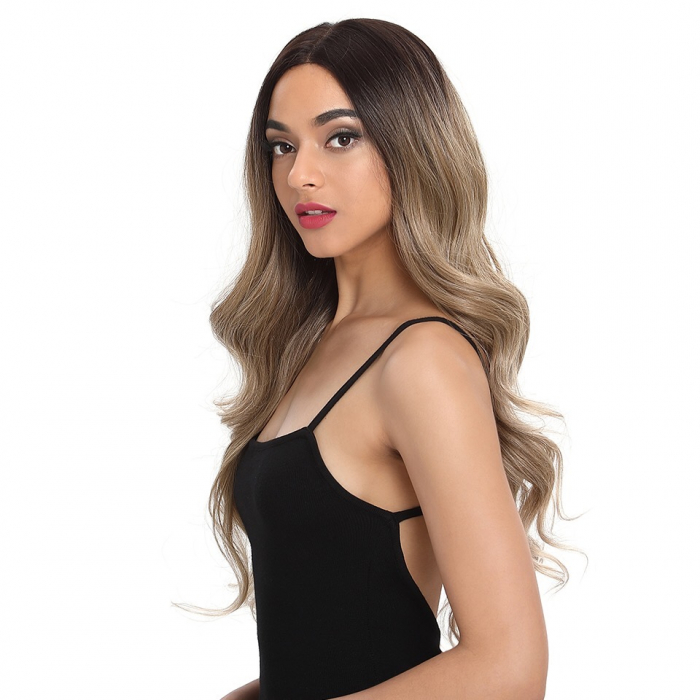Peruca C335 FRONT LACE Satena Ombre Blonda Gri Silver [5]