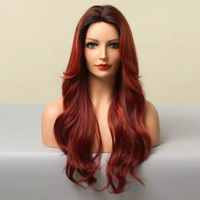 Peruca C32 Roscata Ombre Ondulata [2]