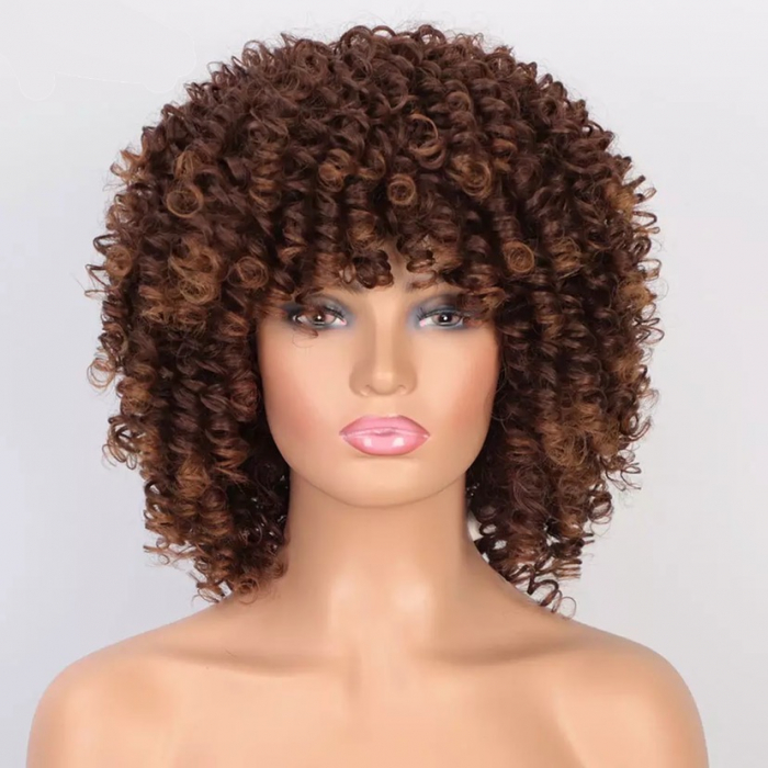 Peruca C247 Satena Afro Cu Breton Si Suvite Blonde Creata Volum [1]