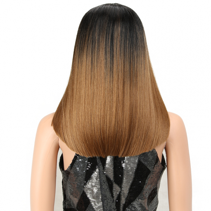 Peruca C264 Satena Baza Bruneta Ombre Bob Cu Breton [4]