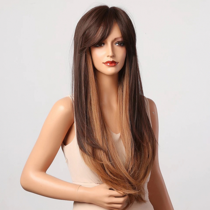 Peruca C274 Satena Cu Breton Si Varfuri Blonde [4]