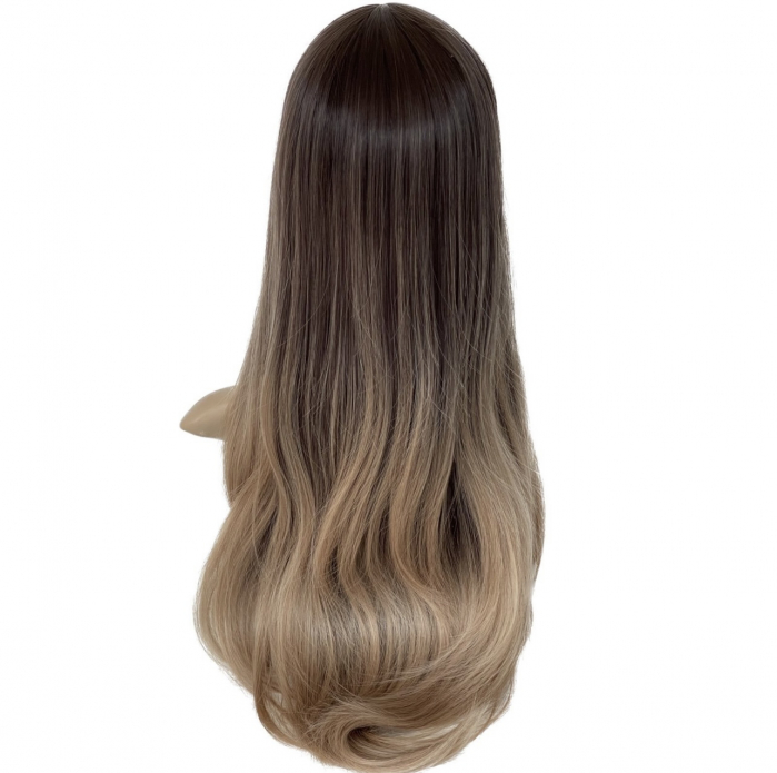 Peruca C903 Satena Cu Suvite Blonde Ombre Gri Saten Cenusiu [6]