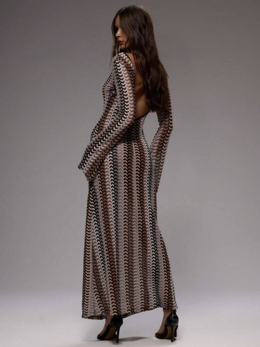 Rochie C1677 Kierra Lunga Cu Maneci [2]