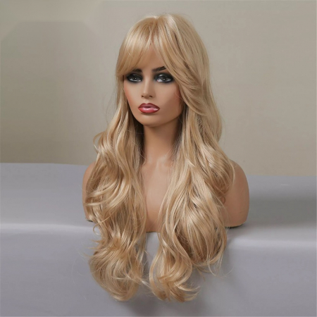 Peruca C1024 Blonda Cu Breton Lung si Par Ondulat [3]
