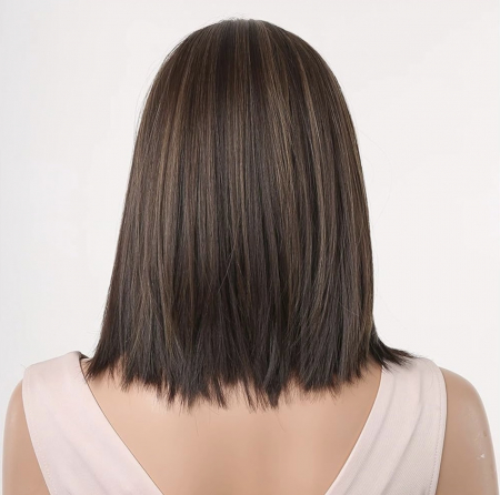 Peruca C1344 Satena Cu Suvite Blonde Bob (saten inchis) [3]