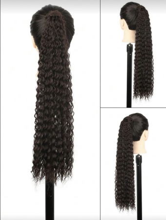 Coada C1733 Extensie Satena Cu Elastic Pentru Volum Creata Afro Ondulata [1]