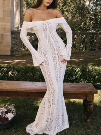 IMBRACAMINTE - Rochie C1522 Maldives Lunga Cu Maneci Largi