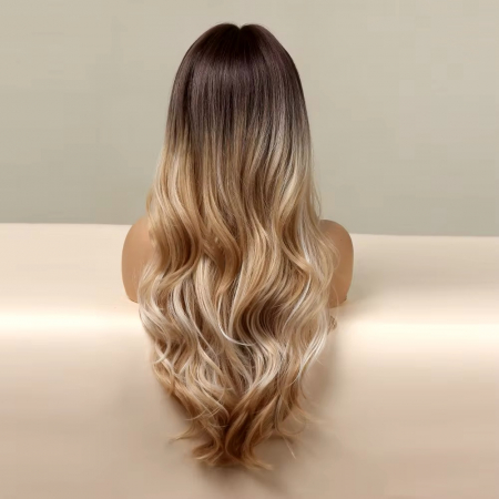 Peruca C1403 Blonda Ombre Cu Suvite Baza Satena [4]