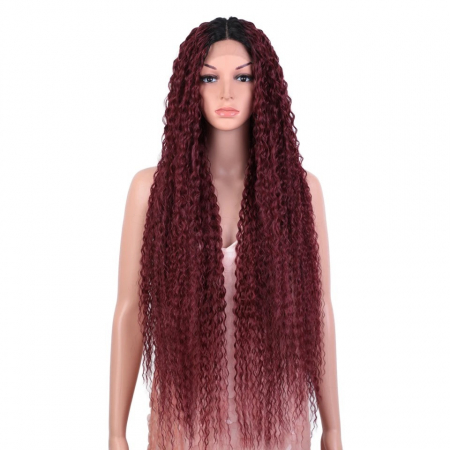 PERUCI FRONT LACE (DANTELA) - Peruca C1190 FRONT LACE Roscata Ombre Afro Creata