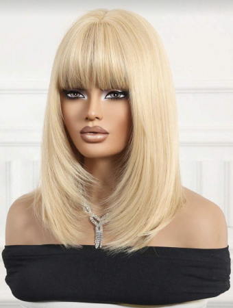 Peruca C1736 Blonda Cu Breton Si Par Filat - Blond Auriu [3]