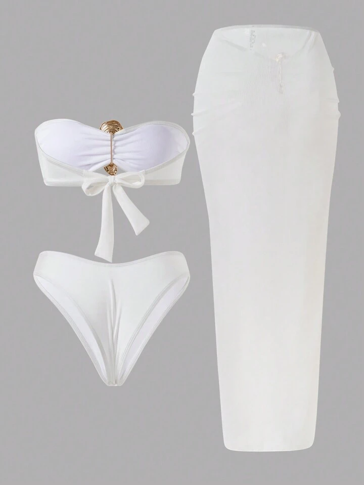 Costum de Baie C1580 Mykonos + Fustă Plajă [1]