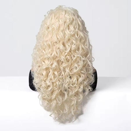 Peruca C1664 Blonda Cu Breton Par Ondulat Afro Volum Bucle [4]